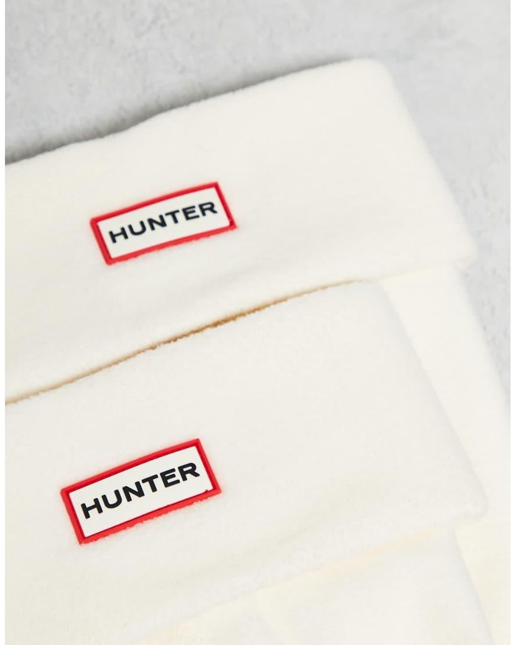 Hunter White Downpour Wellington Boot Socks
