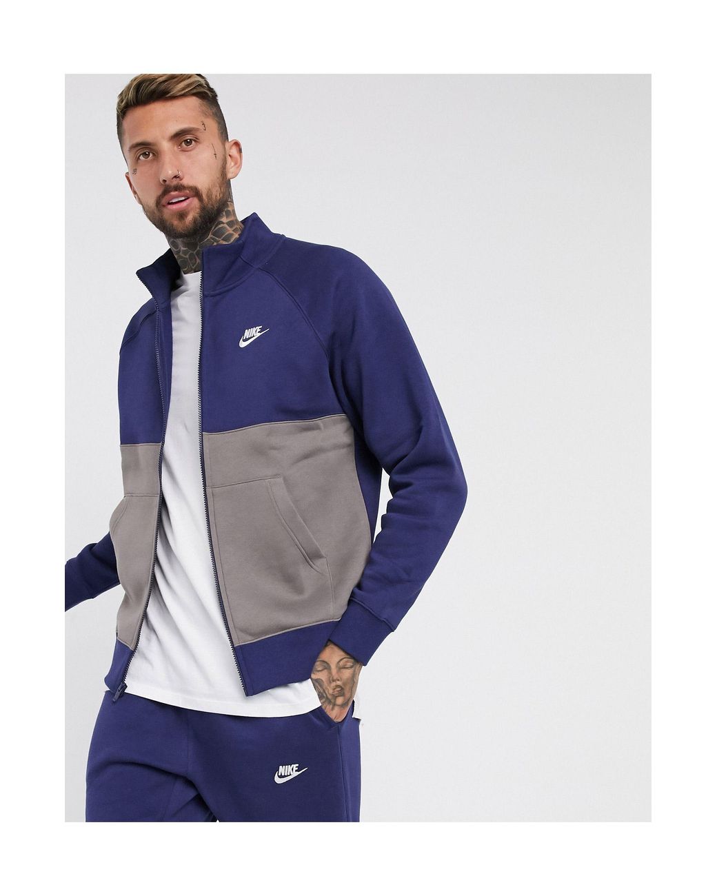 Nike Club Tracksuit Set in Navy (Blue 