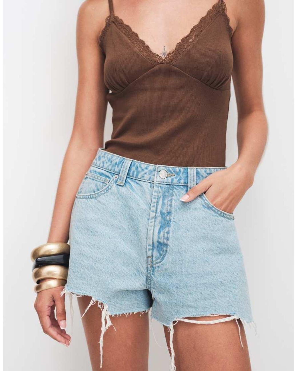 ASOS White Denim A Line Short