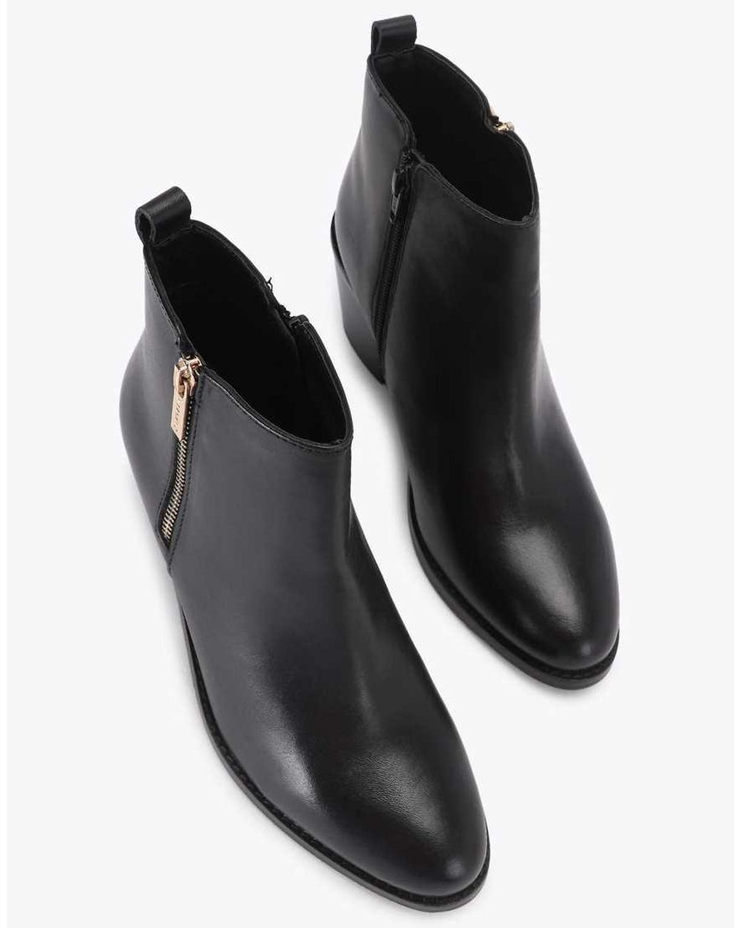 Carvela Kurt Geiger Black Secilly Low Ankle Boots