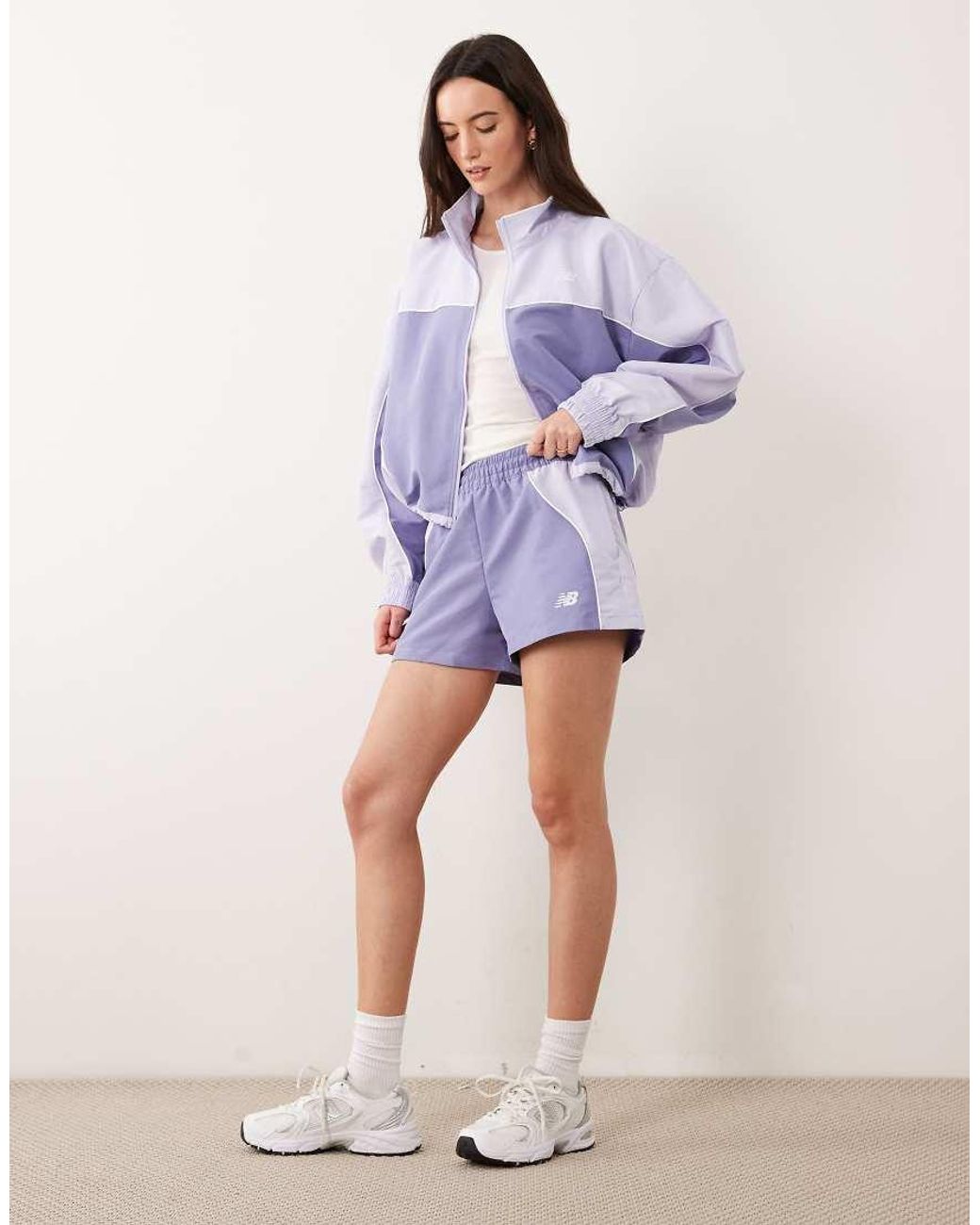 New Balance Purple Trackside Woven Jacket