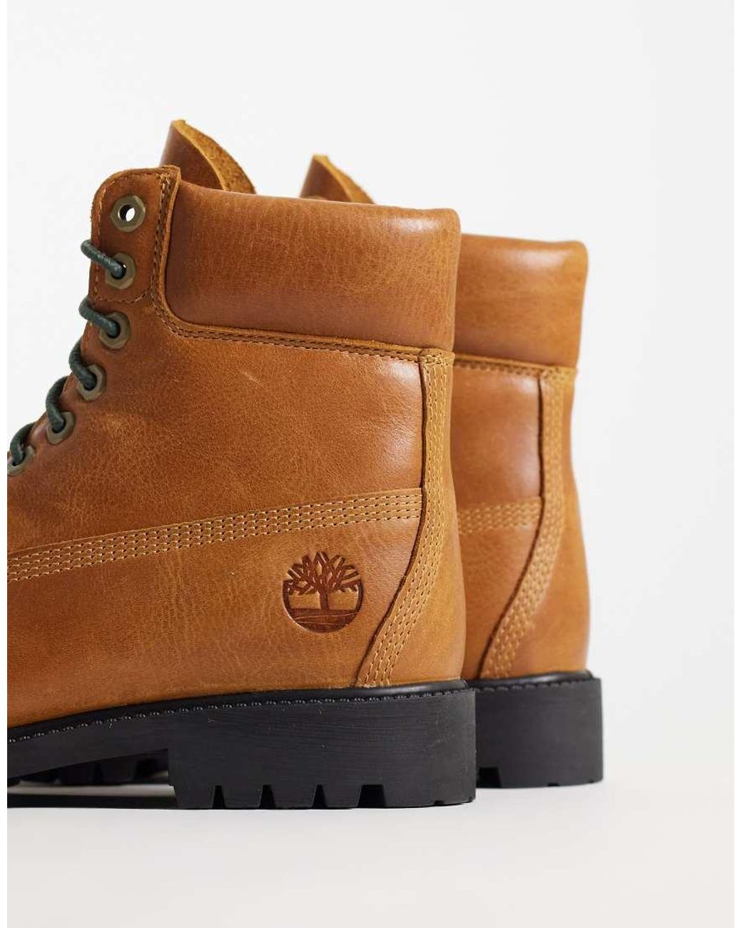 Timberland Brown 6inch Lace Up Waterproof Boots for men