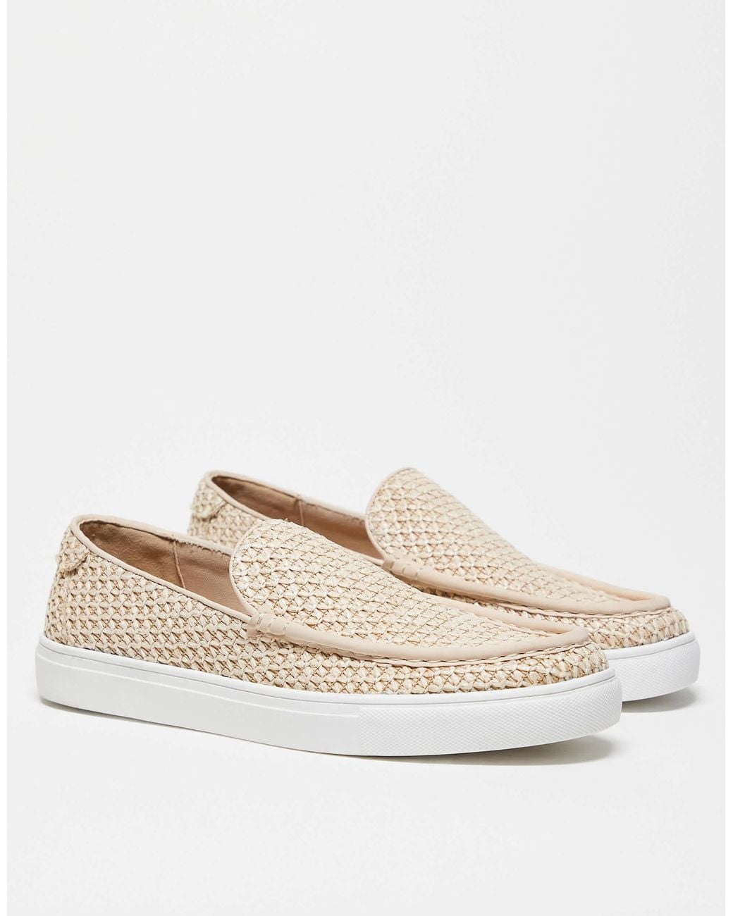 ASOS Natural Cupsole Loafers for men