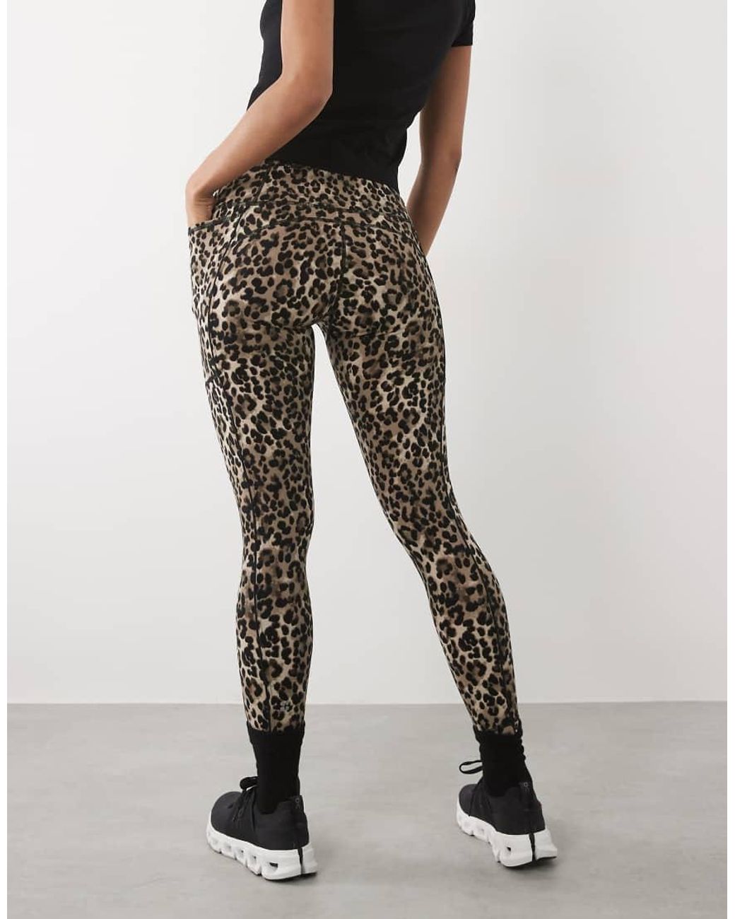 Sweaty Betty Brown Power 7/8 Piping Workout leggings