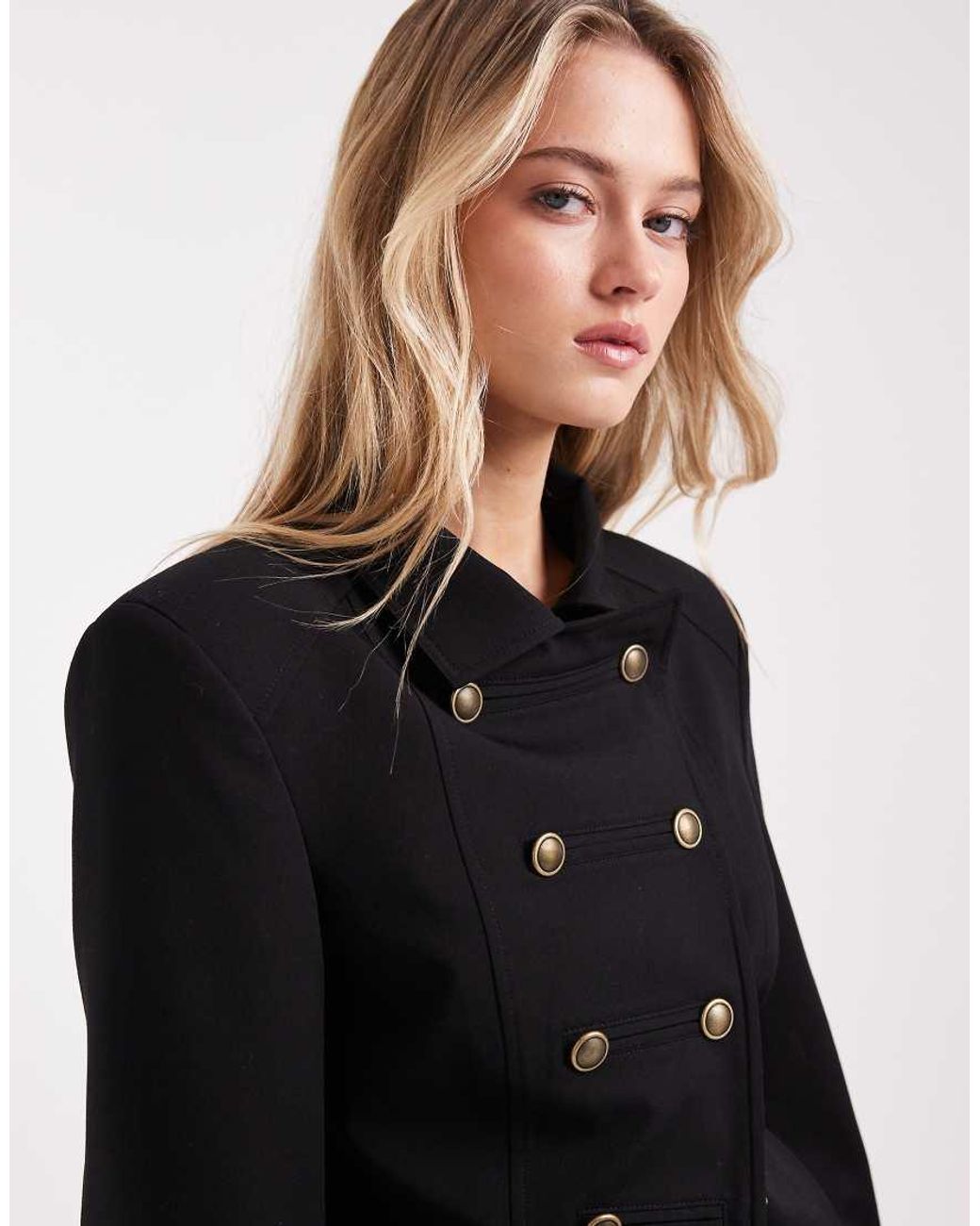 ASOS Black Shrunken Drummer-style Jacket