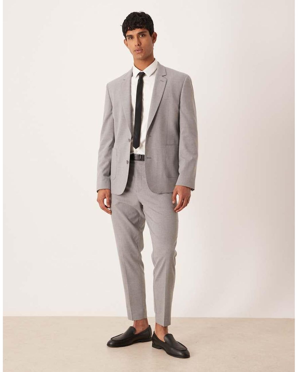 ASOS Gray Slim Suit Jacket for men