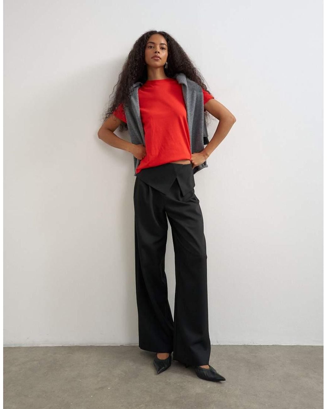 TOPSHOP Red Classic Tee