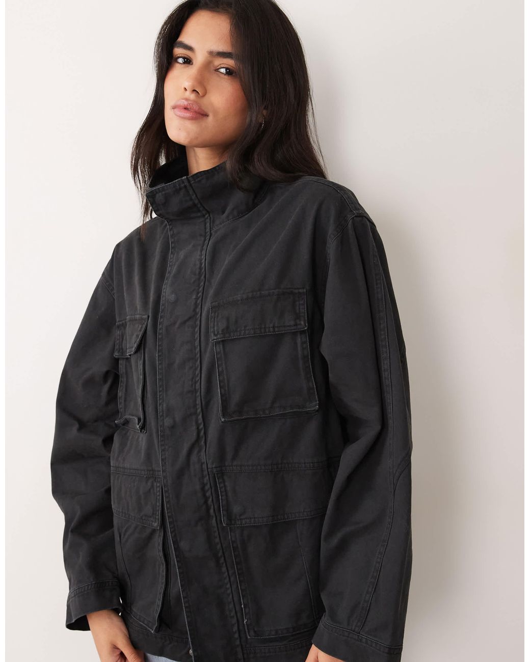 Eavis paker veste e Cotton On en coloris Black