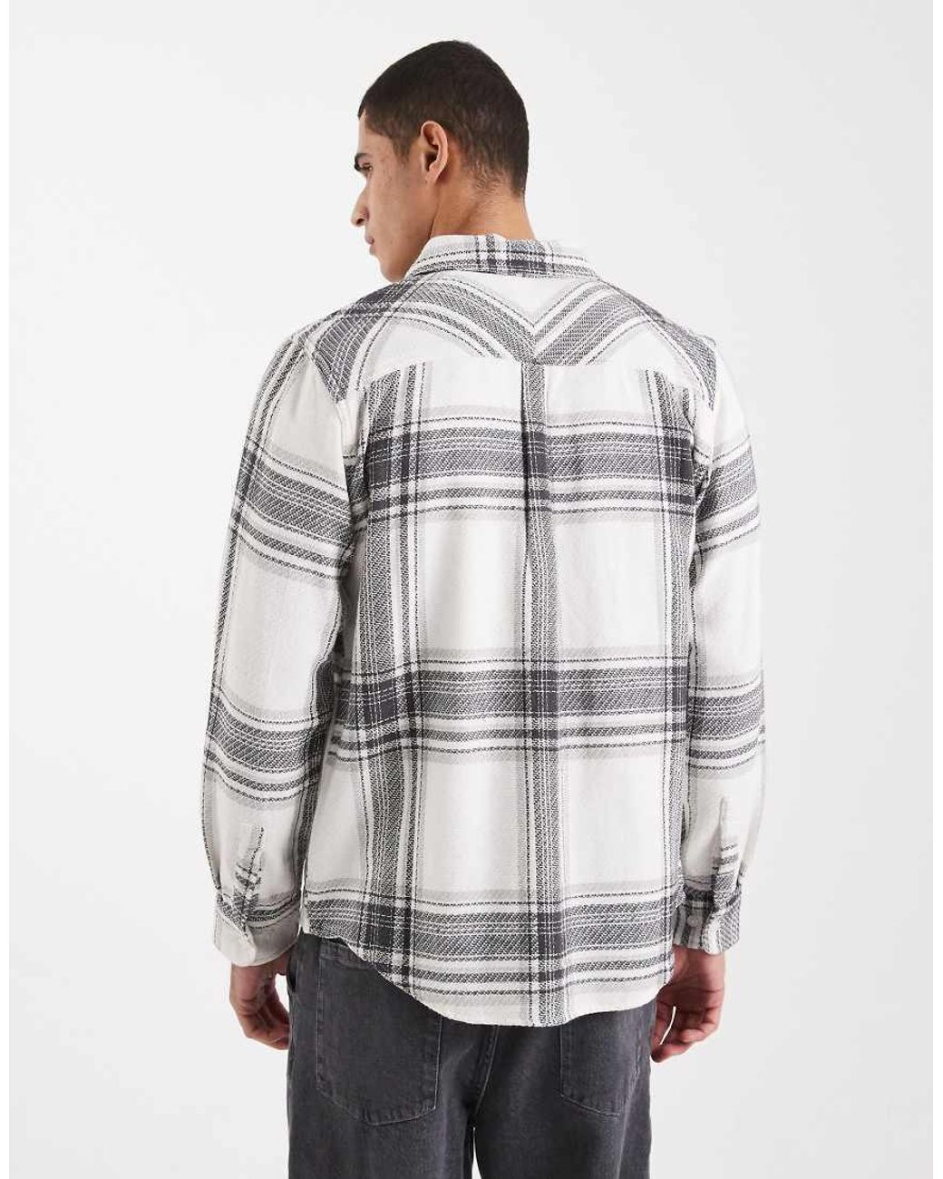 Parlez Gray Long Sleeve Logo Shirt for men