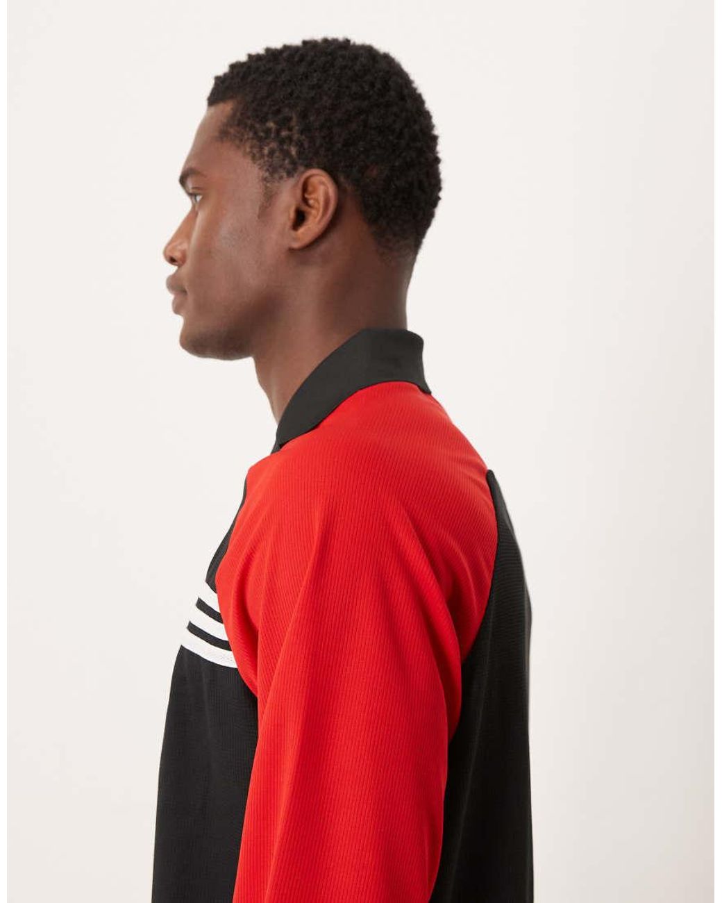 Adidas Originals Red Espn Long Sleeve Polo for men