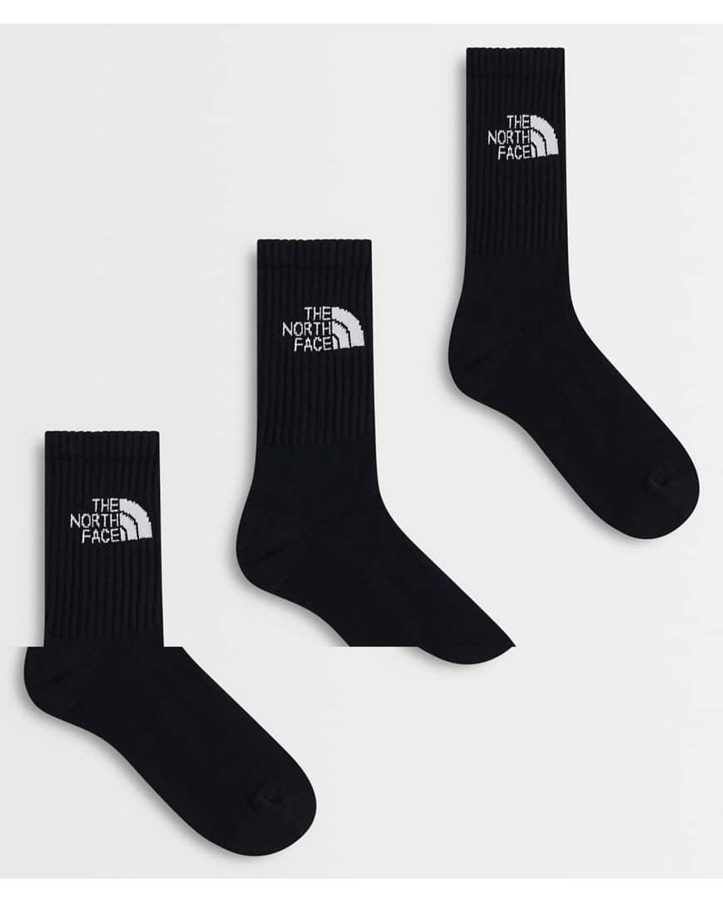 The North Face Black Everday Standard 3 Pack Crew Sock