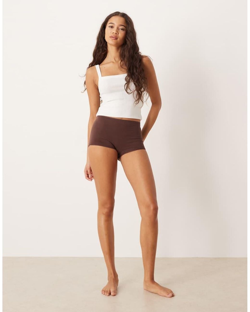 agon® White Micro Shorts