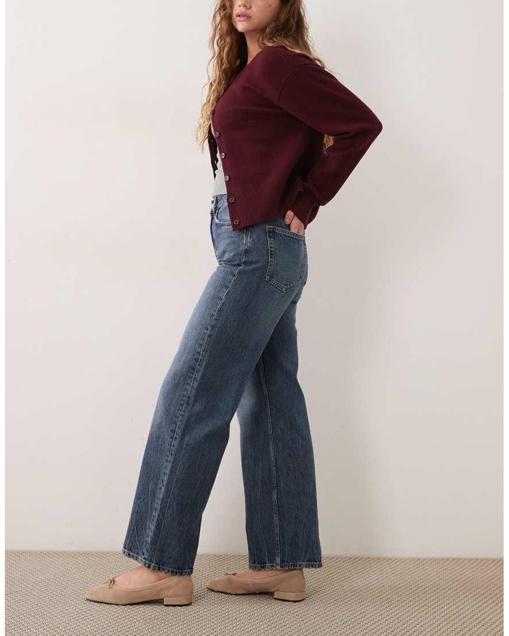 ARKET Blue Coral Straight Leg Jeans