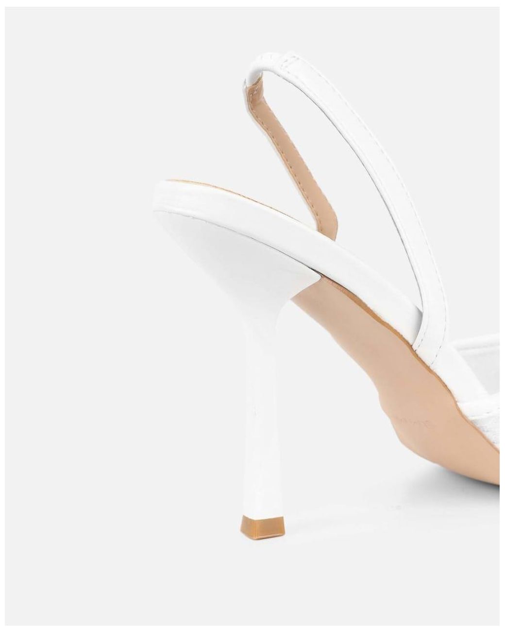 SIMMI Natural Bebee Bow Heeled Sandals