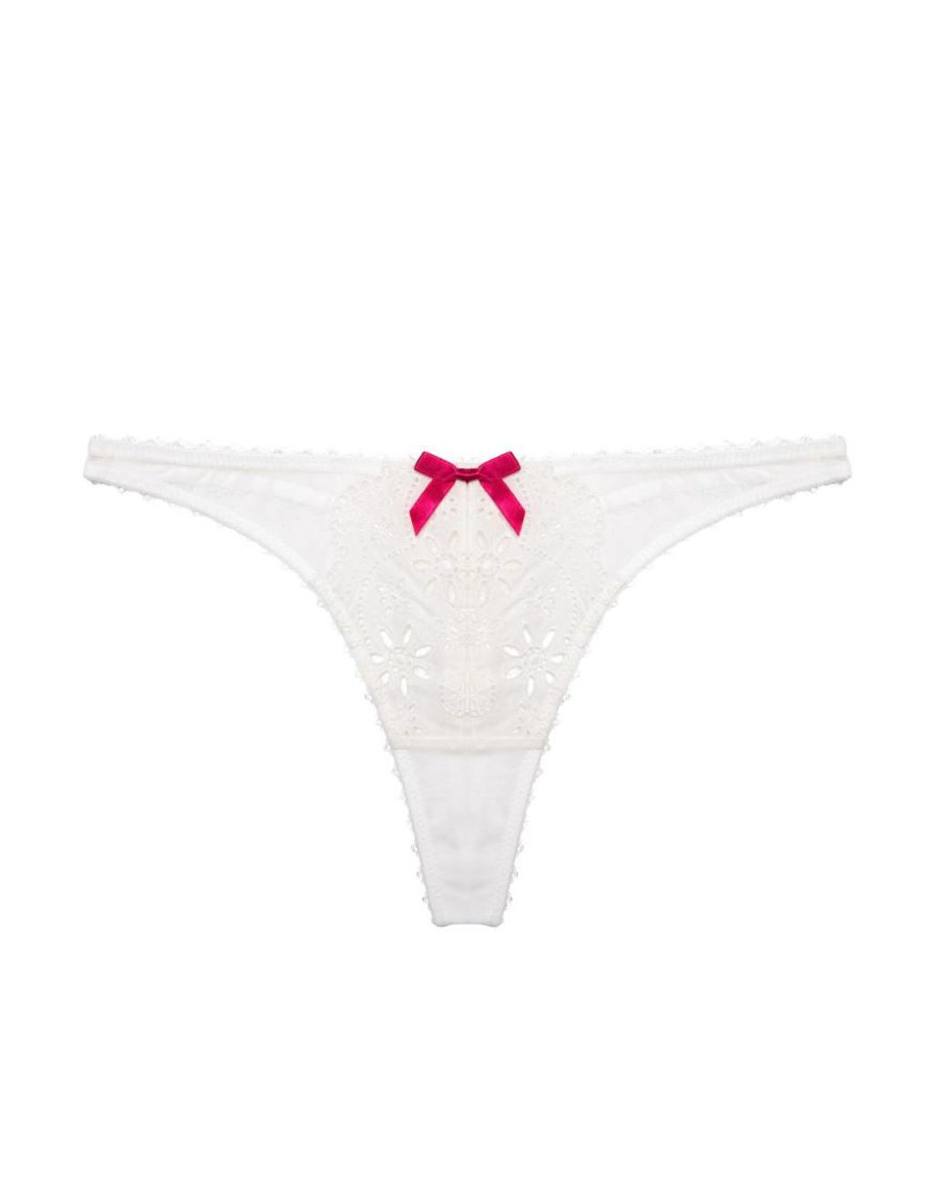 Playful Promises Natural Camille Broderie Thong