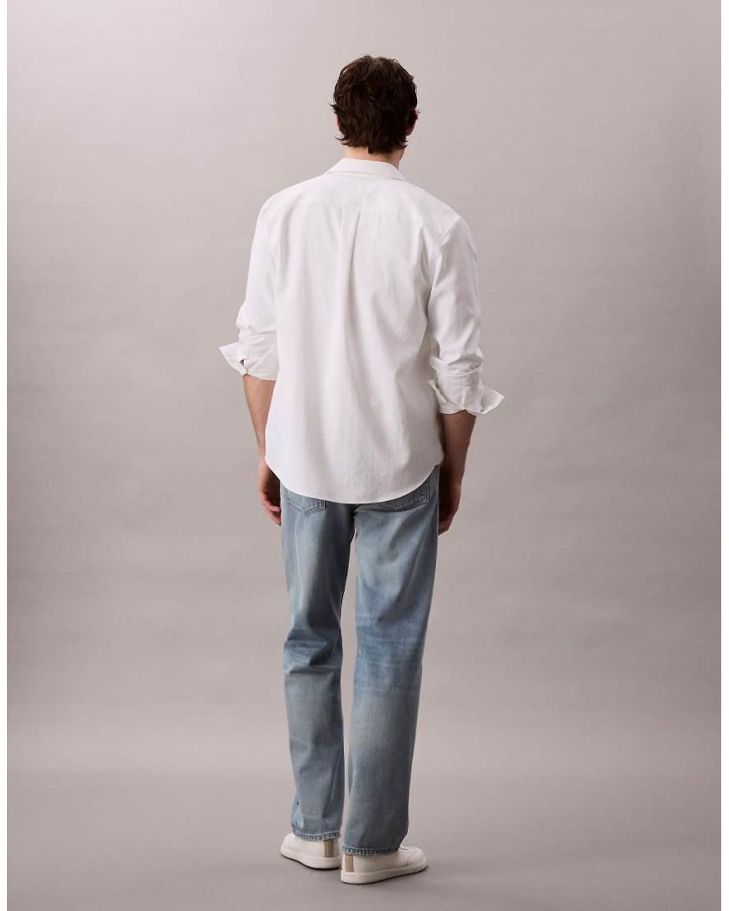 Calvin Klein Gray 90s Straight Jeans for men