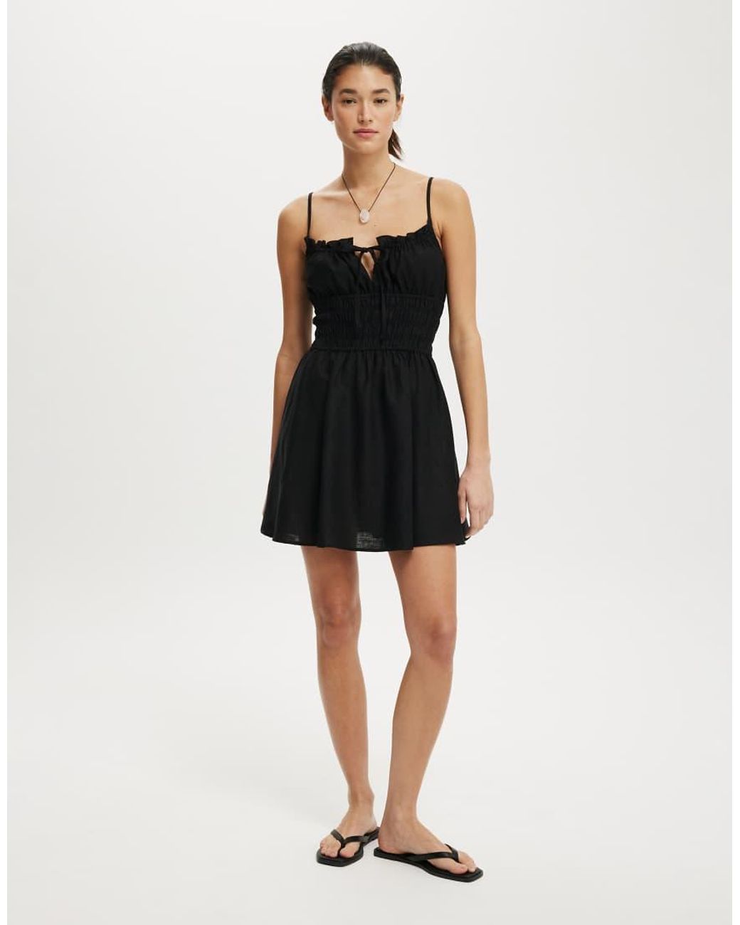 Cotton On Black Haven Strappy Mini Dress