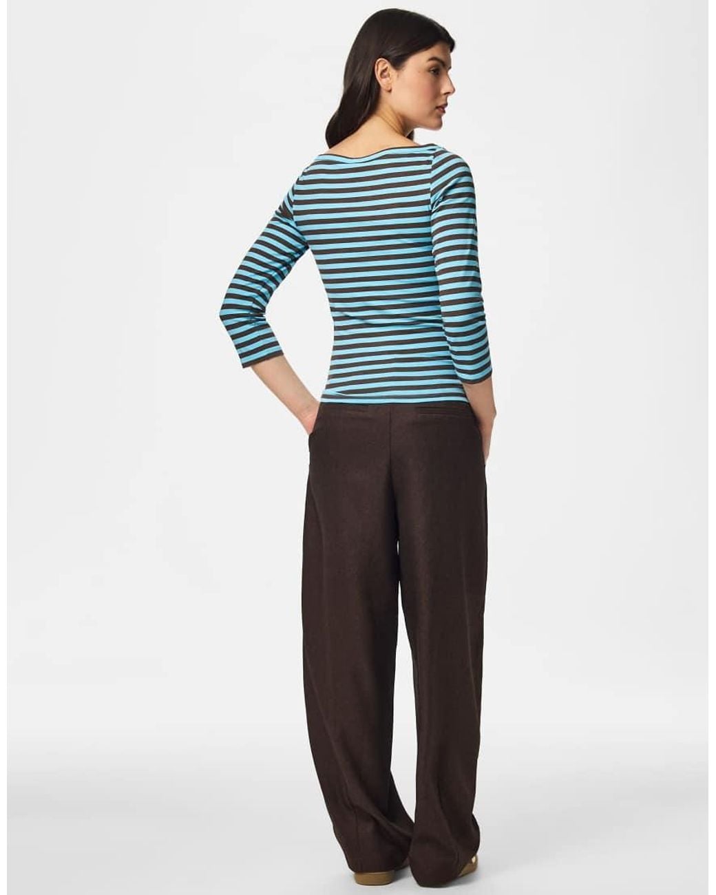 Pieces Blue 3/4 Sleeved Top