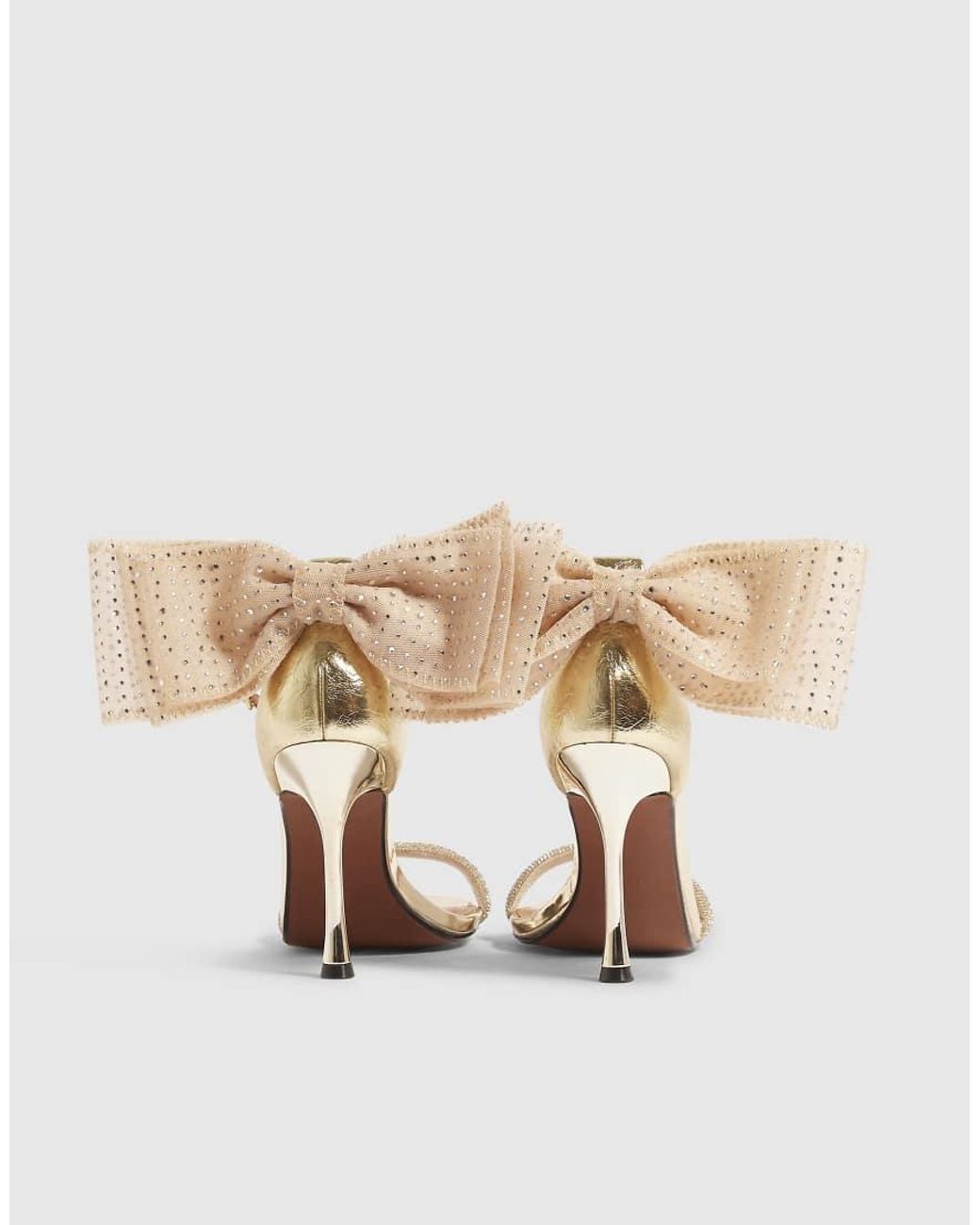 River Island Black Bow Strappy Heeled Sandals