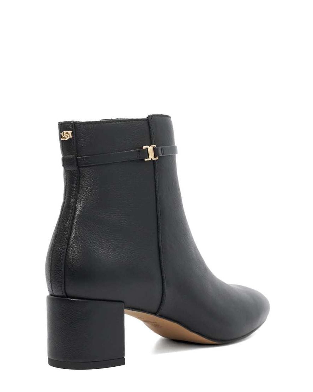 Dune Black Oaken Ankle Boots