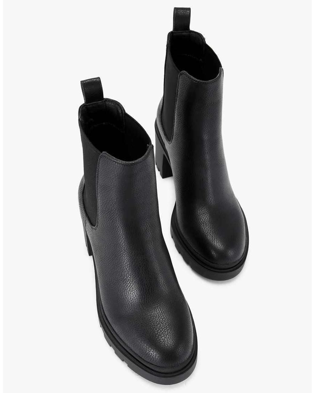 Carvela Kurt Geiger Black Boulder Heeled Wf High Ankle Boots