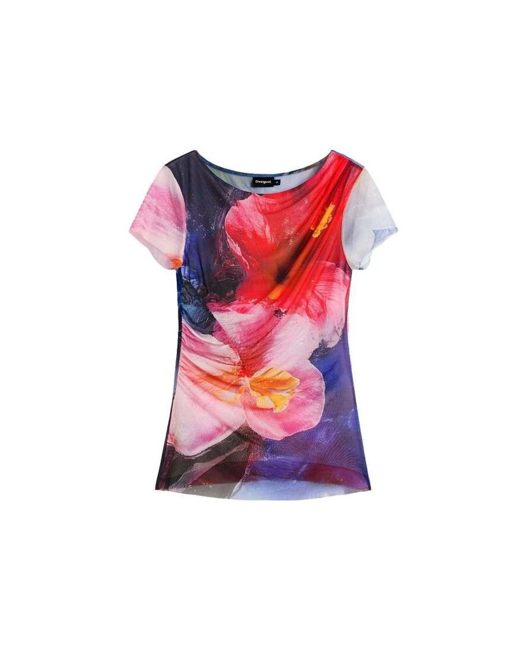 Desigual Blue Printed Short-Sleeve T-Shirt