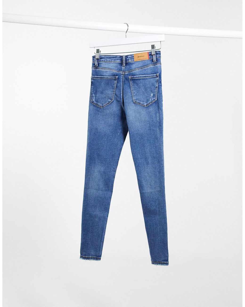 High Waist Skinny Jeans in Light Wash 