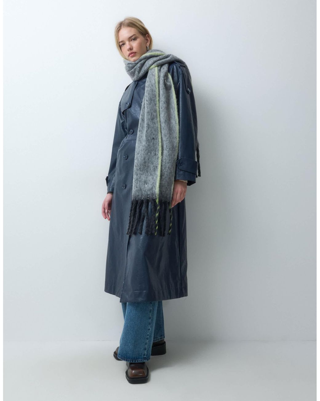 Threadbare Blue Oversized schal