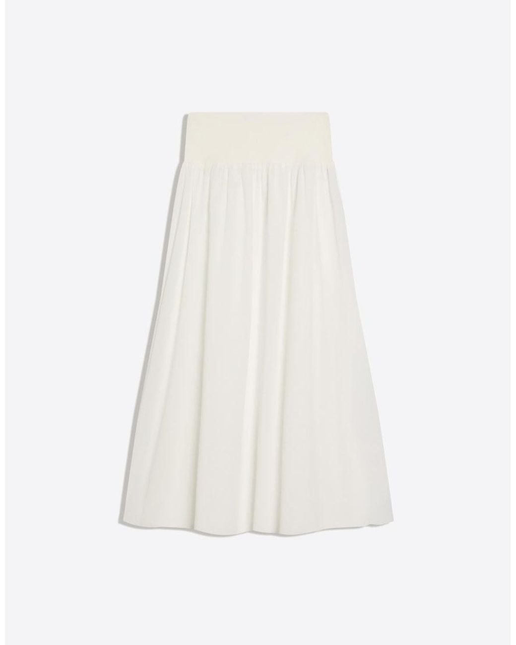 Bershka Natural Obi Belt Midi Skirt