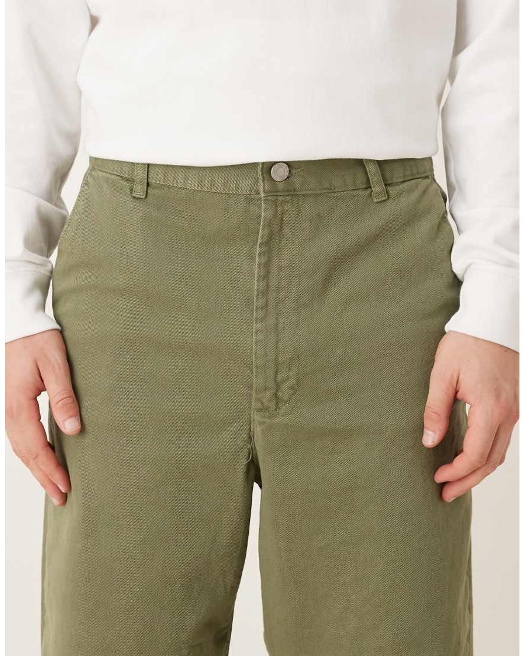 ASOS Natural Relaxed Tapered Pants for men
