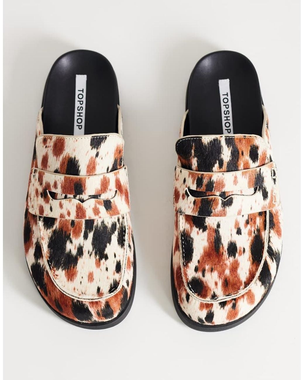 TOPSHOP Multicolor Addie Real Suede Mule Loafer