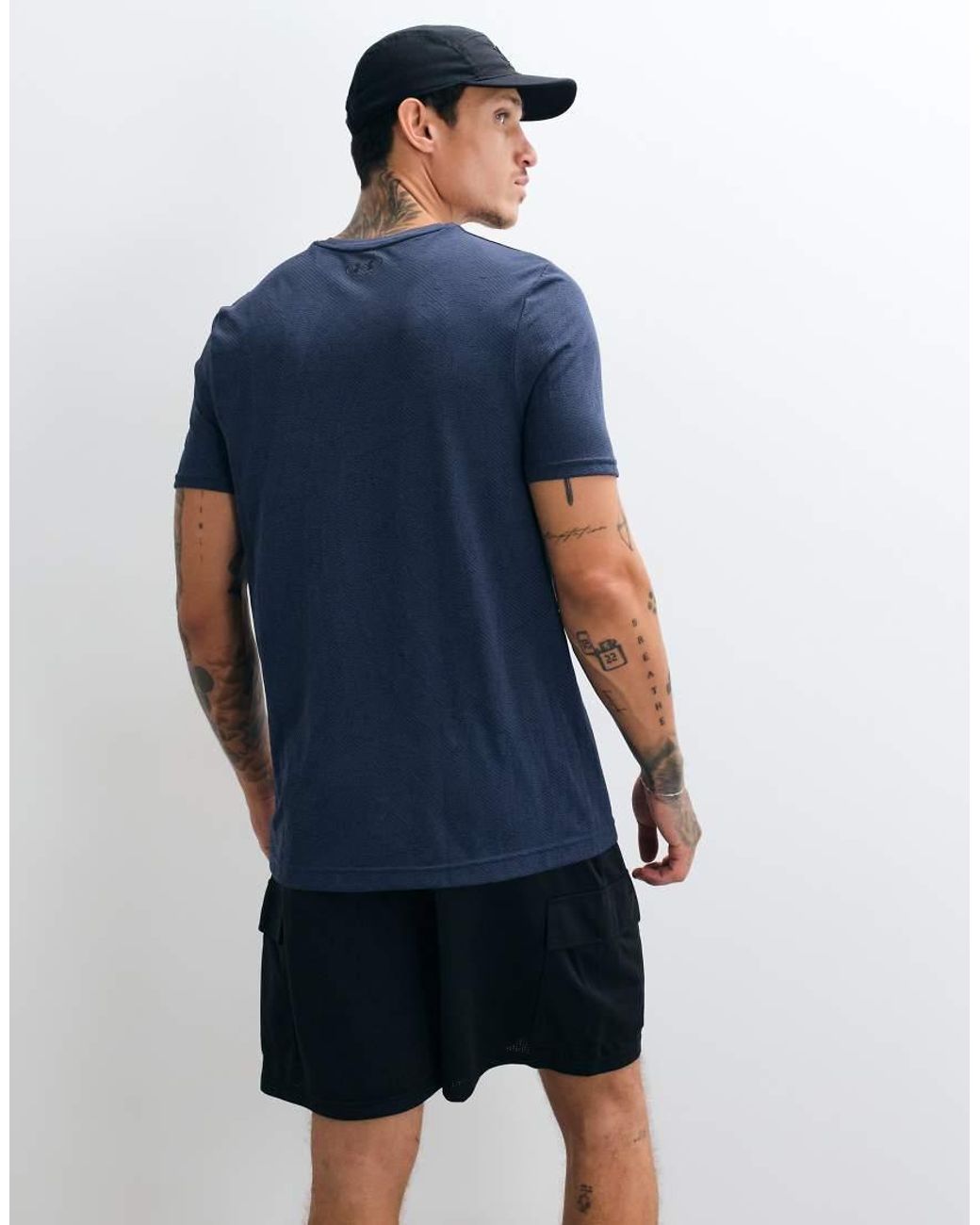 Under Armour Blue Vanish Seamless Novelty Short Sleeve T-shirt for men