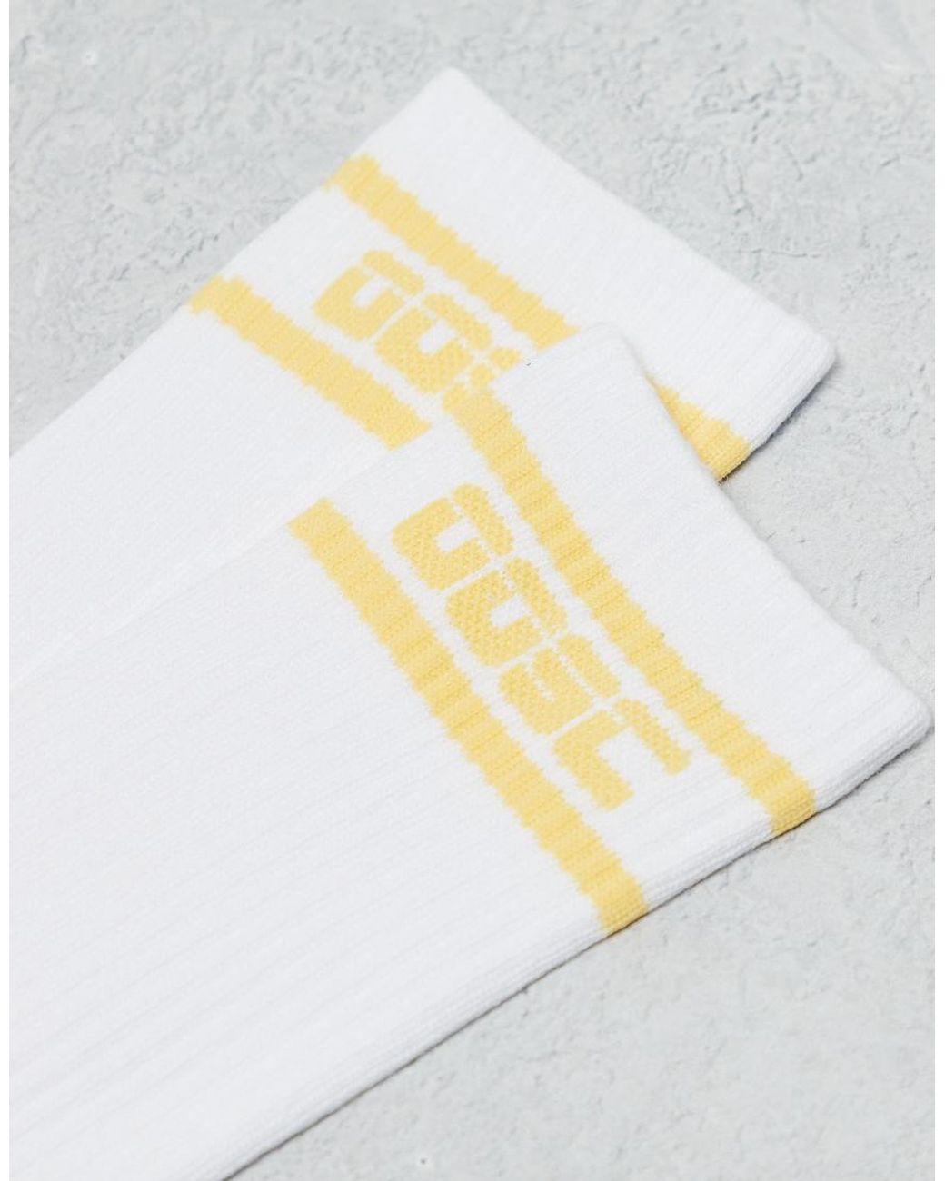 OOSC White Crew Sock for men