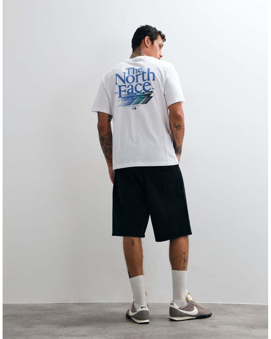 The North Face White Retro Trail Graphic T-shirt for men
