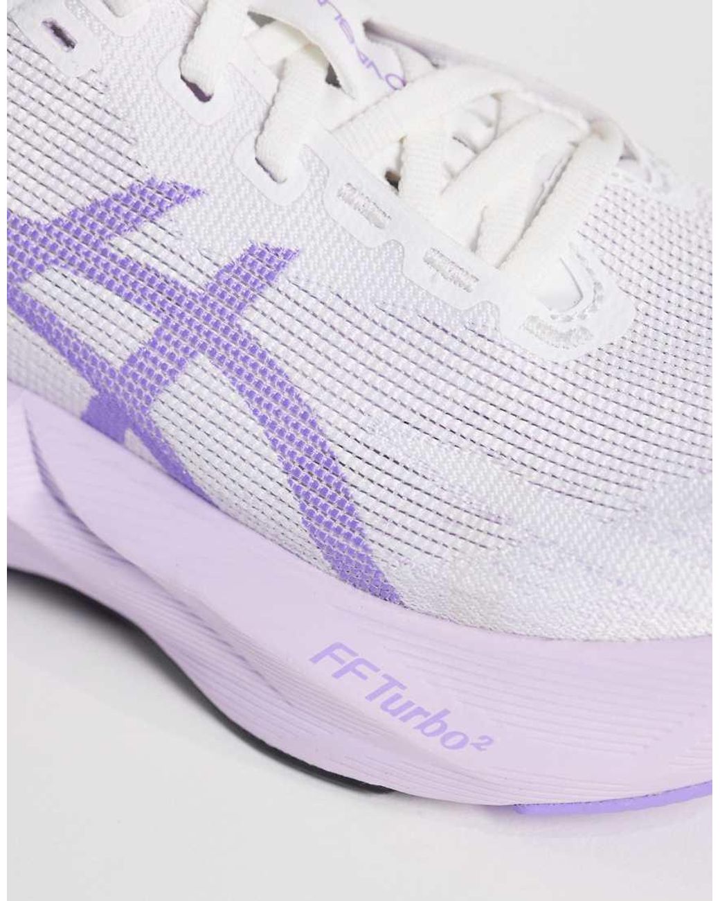 Asics White Novablast 6 Running Trainers
