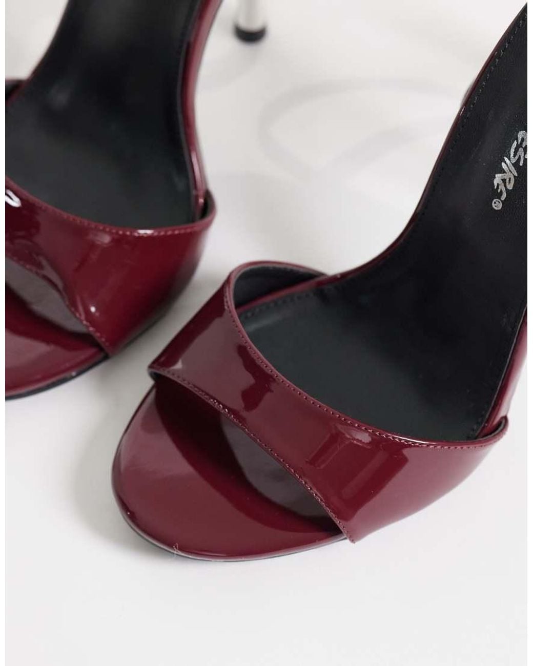 Public Desire Red Brooklyn Heeled Sandals