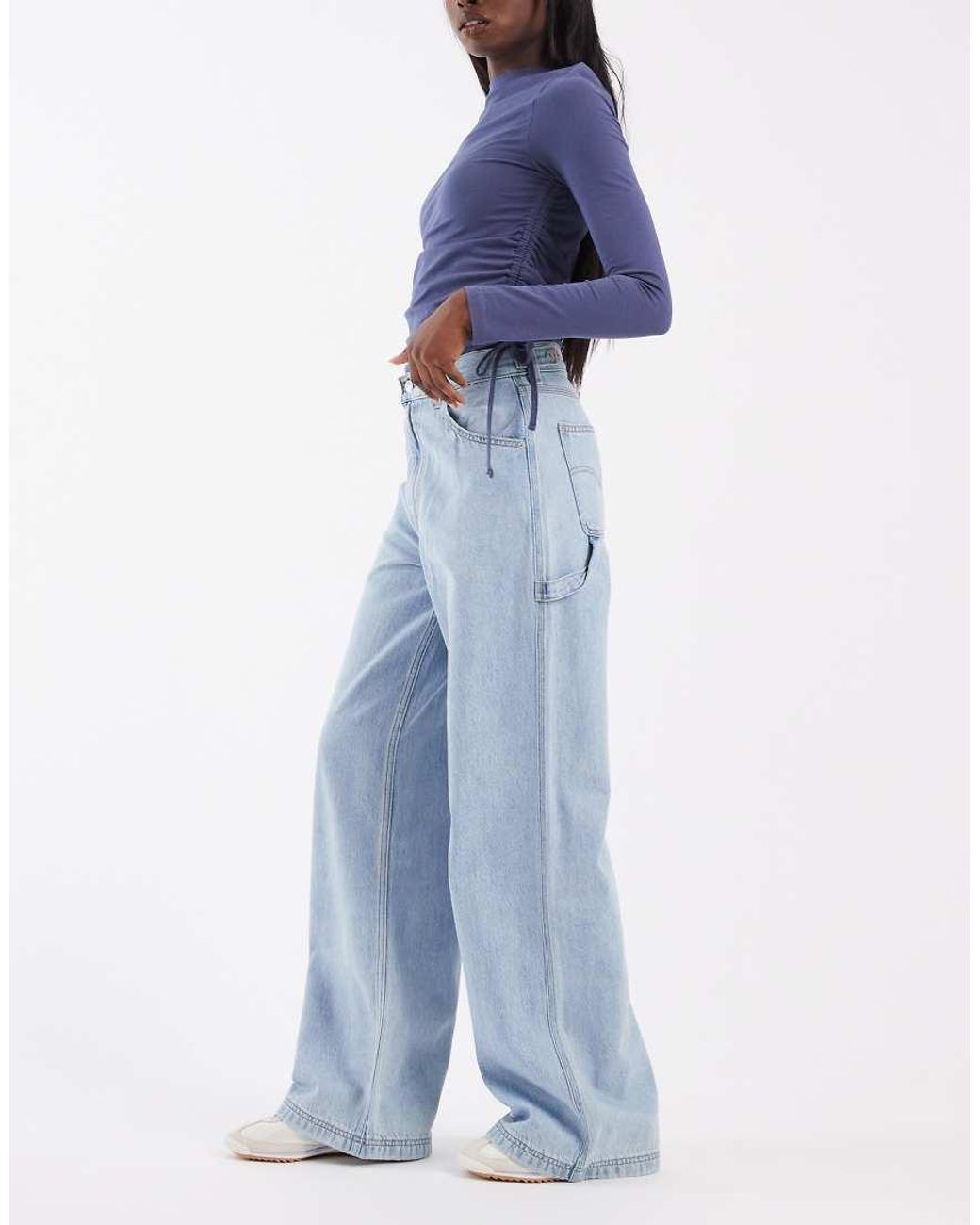 Levi's Blue Cinch Baggy Jeans