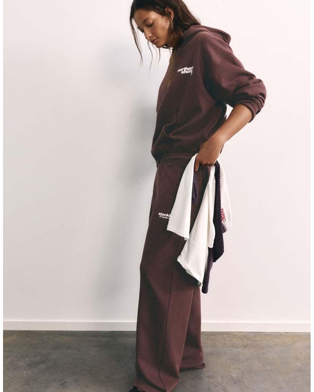 Pull&Bear Pink Graphic Joggers