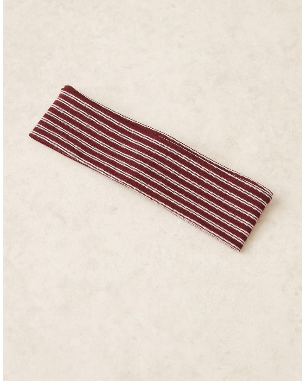 ASOS Brown Striped Jersey Headband