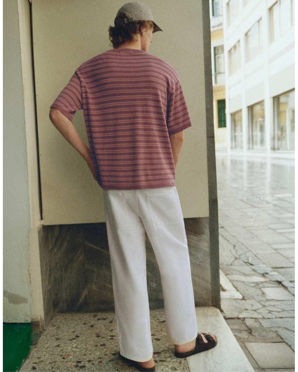 Pull&Bear Green Tapered Jeans for men