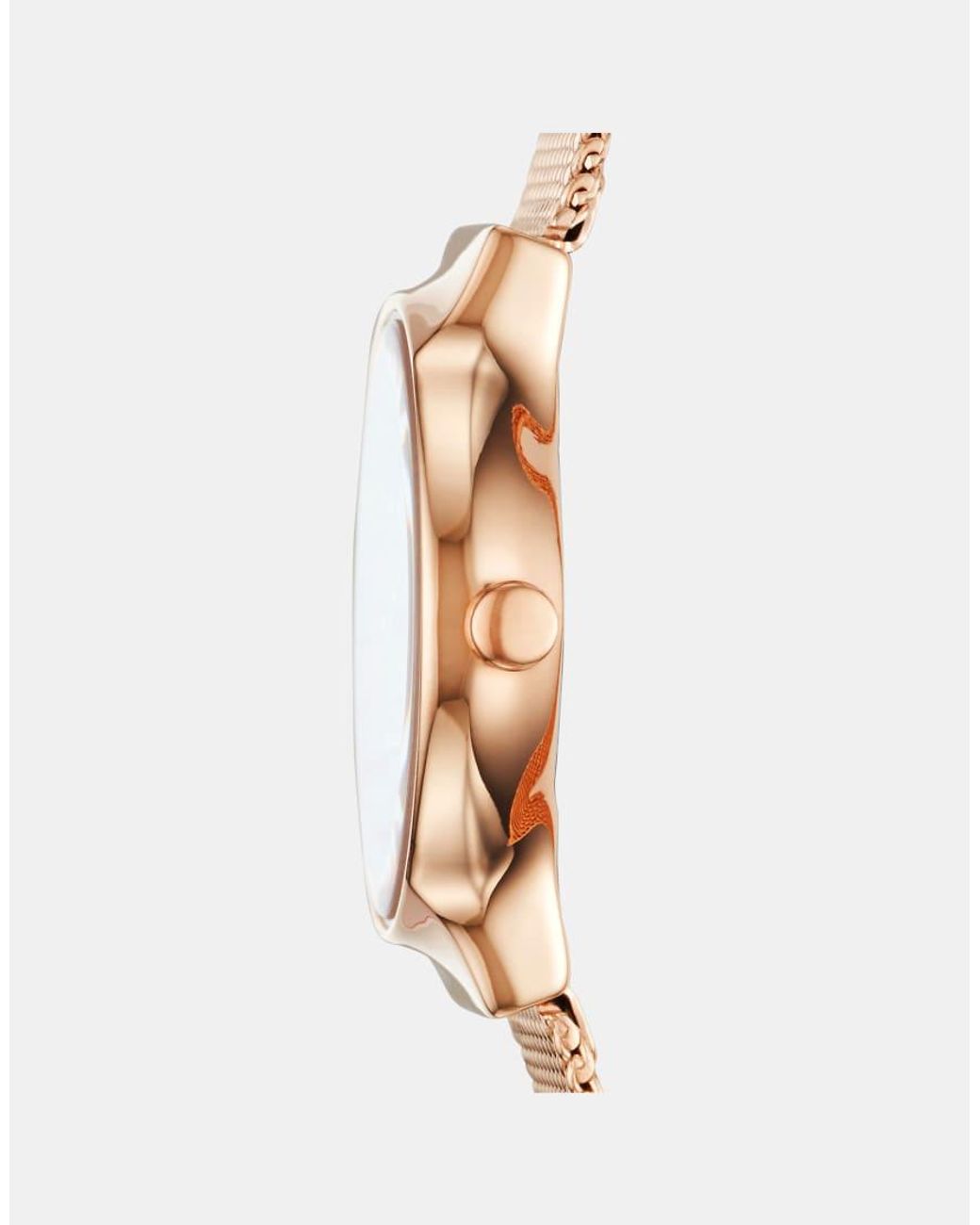 Skagen White Freja Lille Two-Hand, Rose- Tone Stainless Steel Watch
