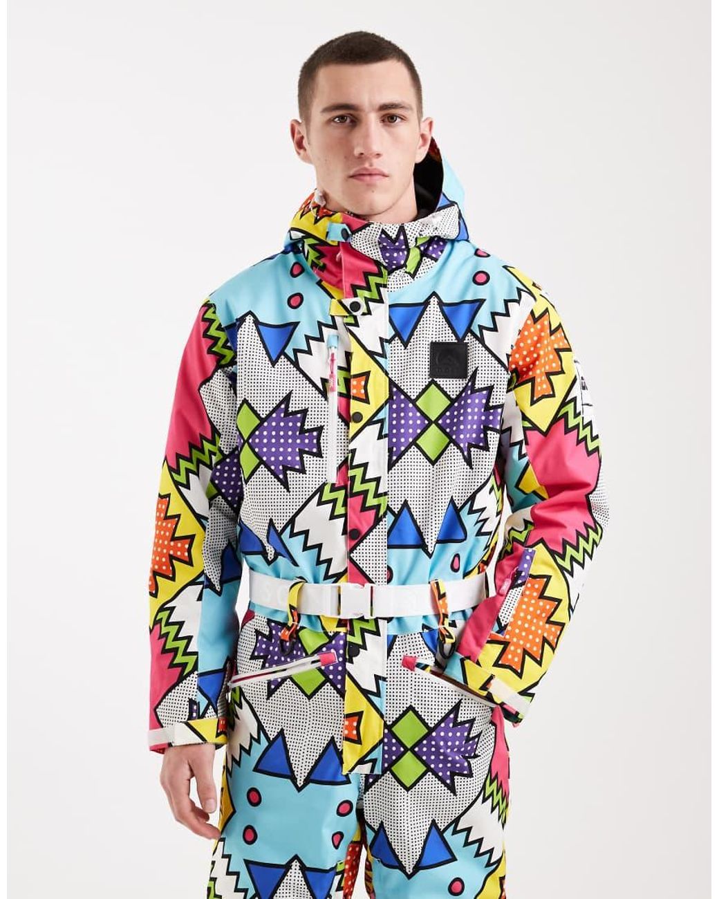 OOSC White Day Tripper Ski Suit for men