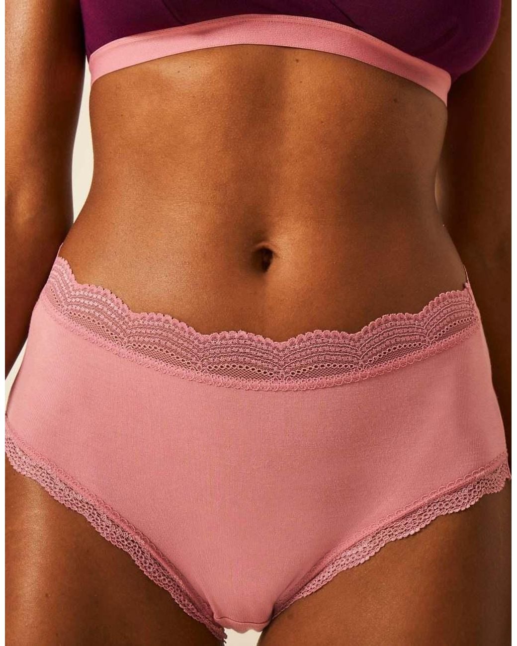 Stripe & Stare Purple High Rise Knicker