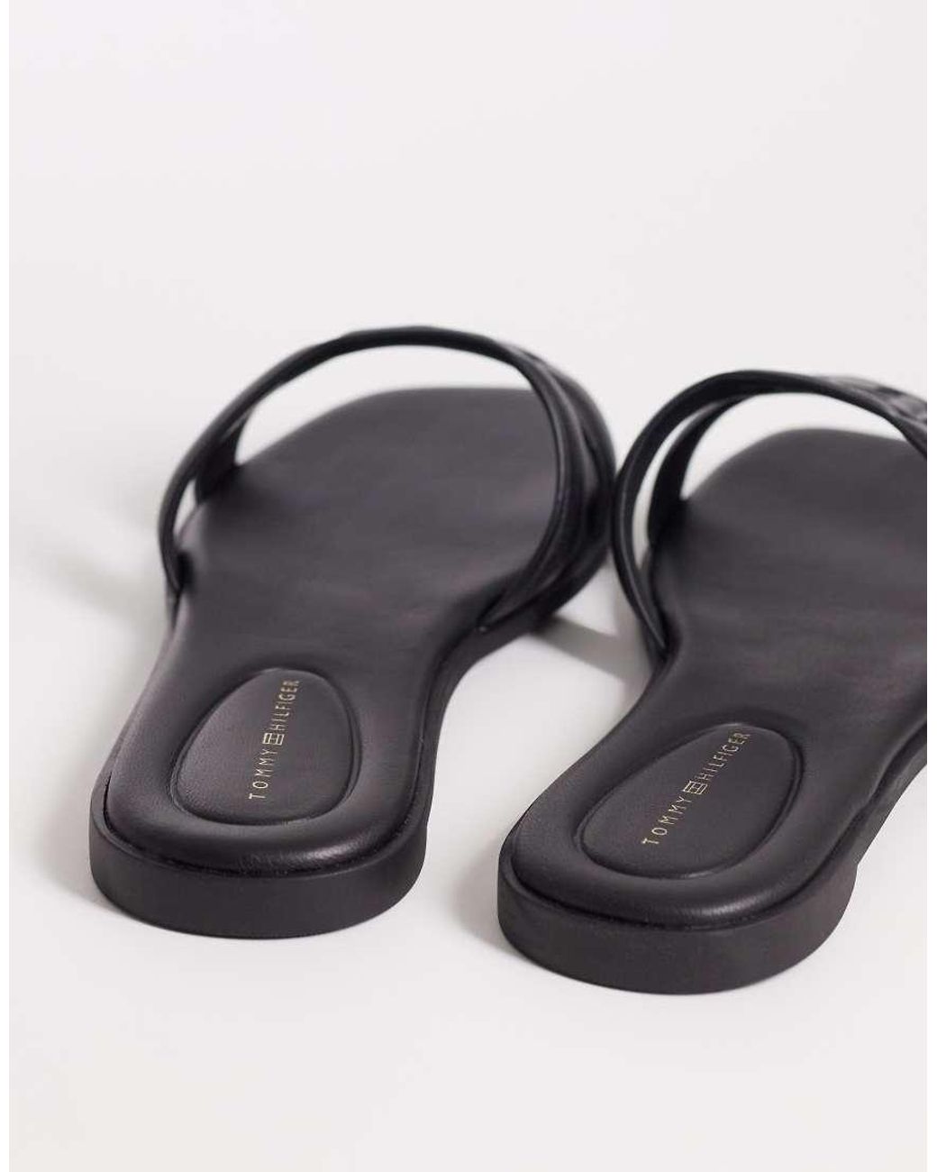Tommy Hilfiger White Logo Strap Sandal