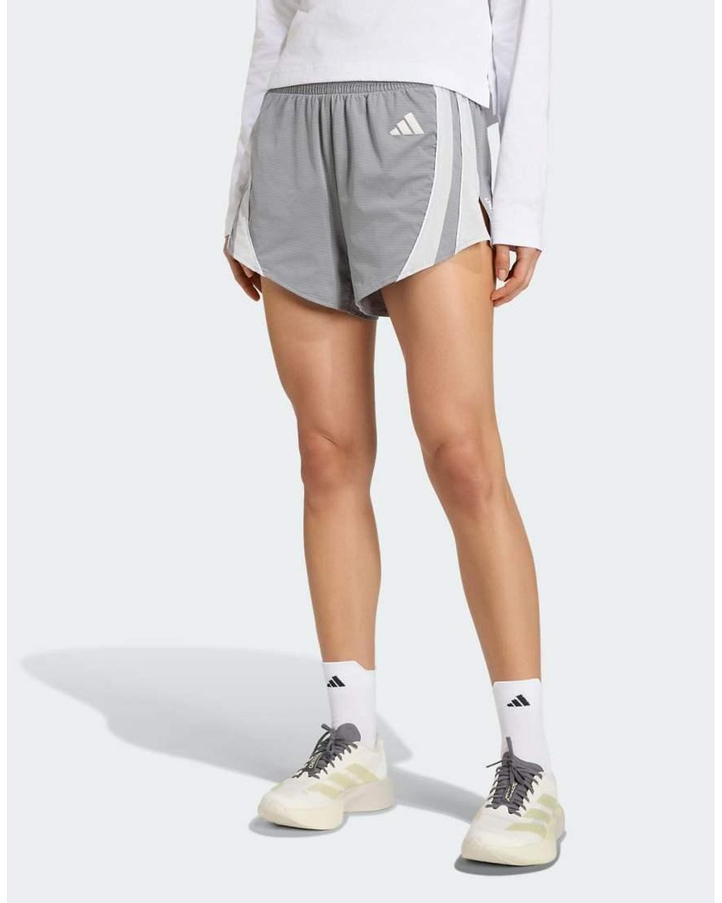 Adidas Originals White Adizero Archive Running Shorts