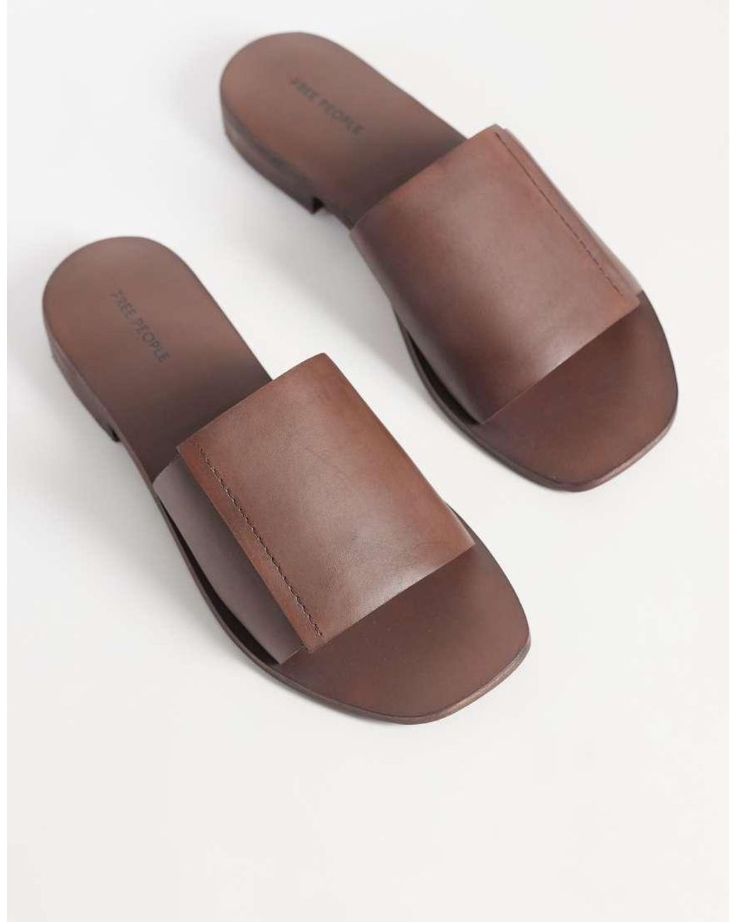 Free People Brown Verona Slide Sandal