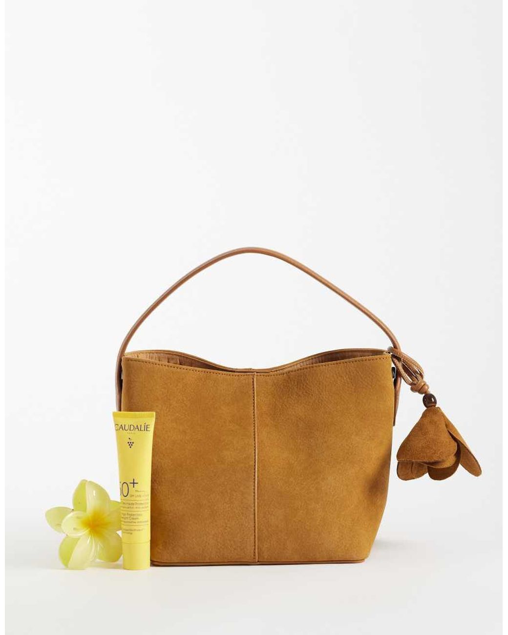 ASOS Brown Faux Suede Grab Bag