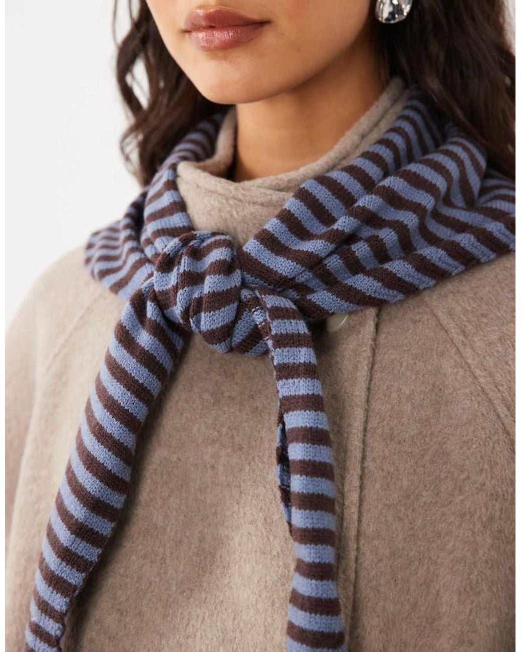 ASOS Brown Striped Triangle