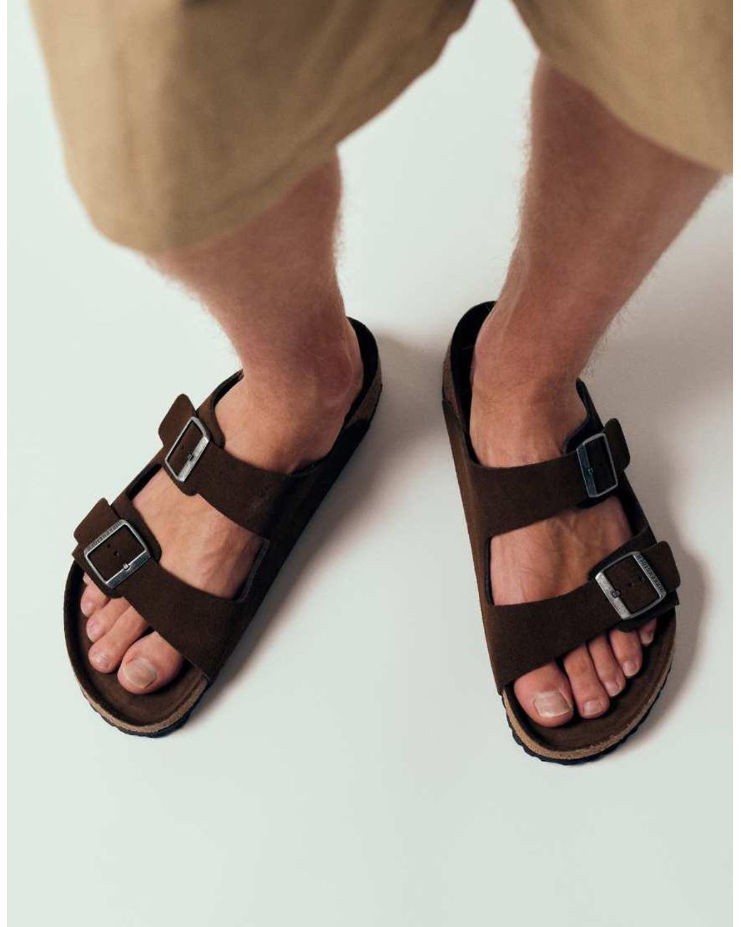 Birkenstock Brown Arizona Suede Sandals