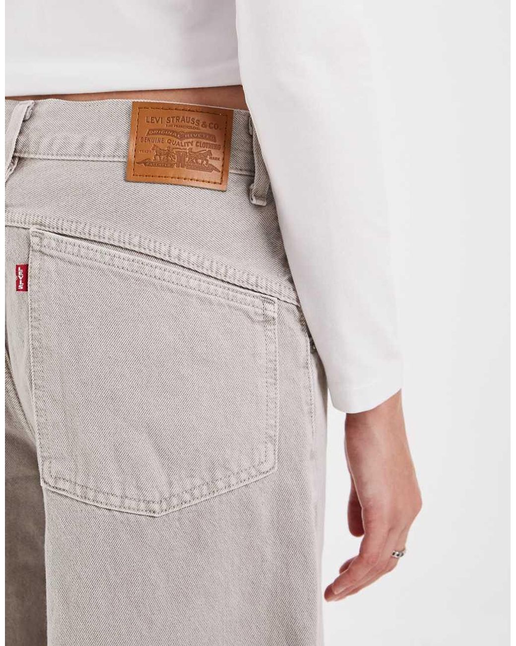 Levi's Gray Super baggy Denim Jort